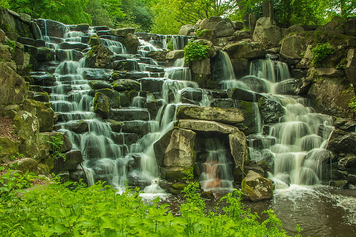 cascata, acqua della Virginia, natura