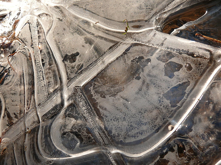 glace, hiver, art nature