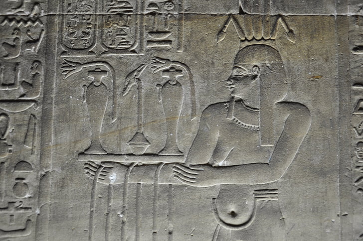Egypti, temppeli, hieroglyfit, Farao, Egyptin temppeli, matkustaa, patsas