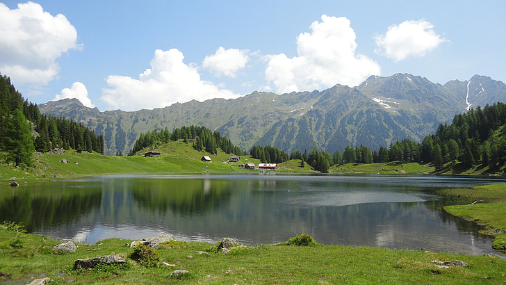Thiên nhiên, bergsee, Alpine, nước, Áo, Schladminger tauern