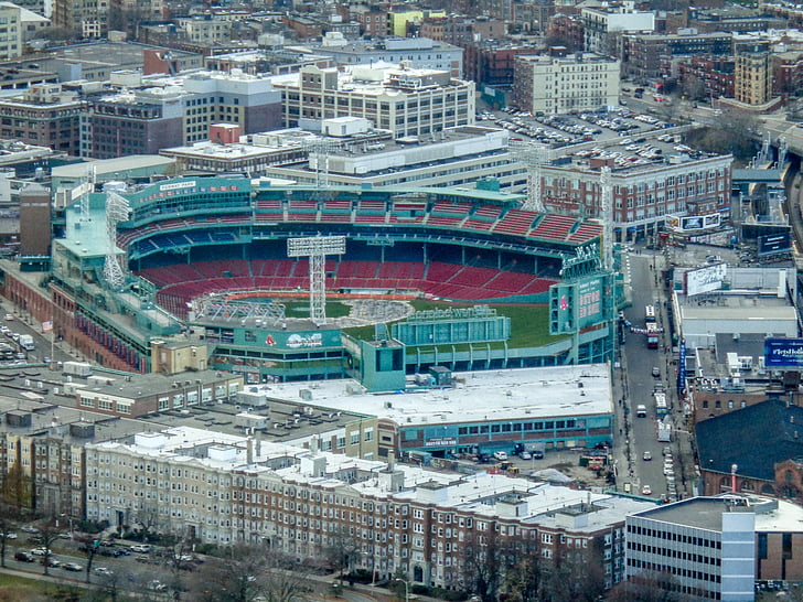 Fenway park, Boston, Massachusetts, Red sox, Baseball, New england, orientační bod
