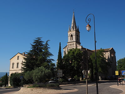 bonnieux, village, community, church, french community, provence, department of vaucluse