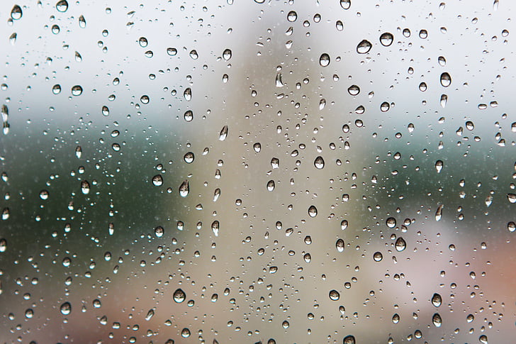 Wasser, Tröpfchen, Closeup, Foto, Regen, Tropfen, nass