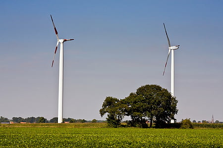 風車, 風力発電, エネルギー, 環境技術, windräder, 風力エネルギー, 環境