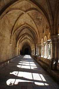 Galerie, klášter, Taragona, Architektura, kostel, oblouk, Katedrála