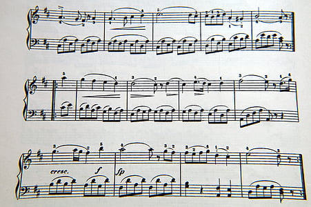 müzik, nota anahtarı, notenblatt, doku, Müzik Notası, Klasik müzik, notalar