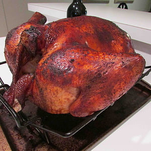 Турция, жареные, День благодарения, праздник, мясо, обед, съесть