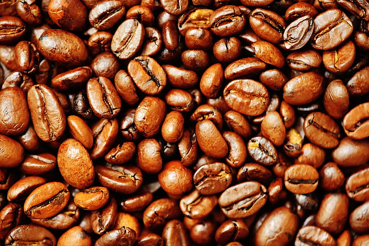 kava, kavna zrna, kavarna, pražena, kofein, rjava, aromo