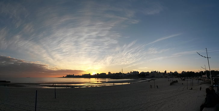 Uruguay, günbatımı, gökyüzü, Güneş, Amerika, seyahat, manzara
