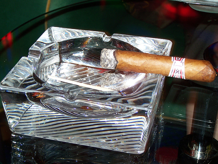 sigaar, Cubaanse, Crystal, Havana, luxe, drankje