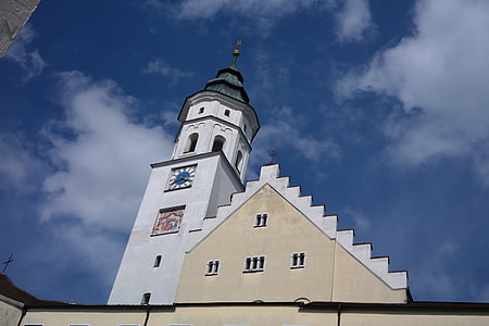 kirkko st andreas, kirkko, Babenhausen, talo palvonta, seurakunnan kirkko
