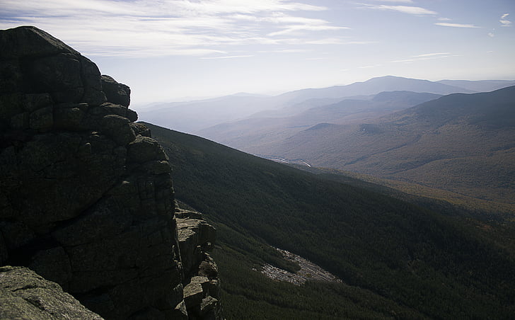 zelená, Hills, zataženo, modrá, obloha, Délka dne, krajina