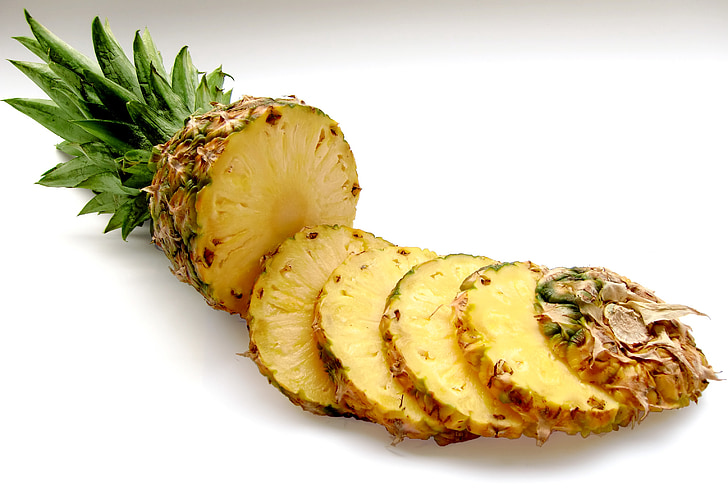 ananas, fruits, vitamines, fruits tropicaux, alimentaire, fraîcheur, Gourmet