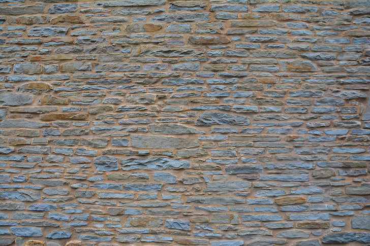 mur de pedra, gal·lès de la paret, pedra, Gal·les, Gal., paret, medieval