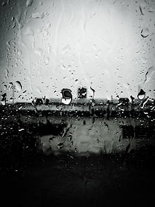 chuva, água, molhado, natureza, gota de chuva, respingo, transparente