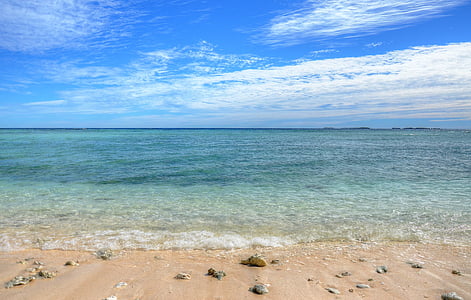 остров Леди Масгрейв, Квинсленд, Австралия, пляж, лодка, праздник, Большой Барьерный риф