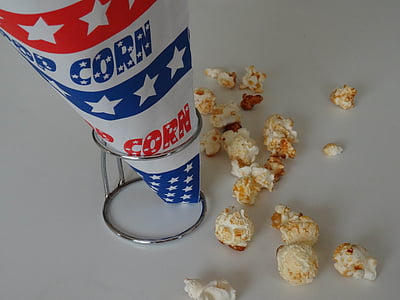 popcorn, lõbustusparkide, mais