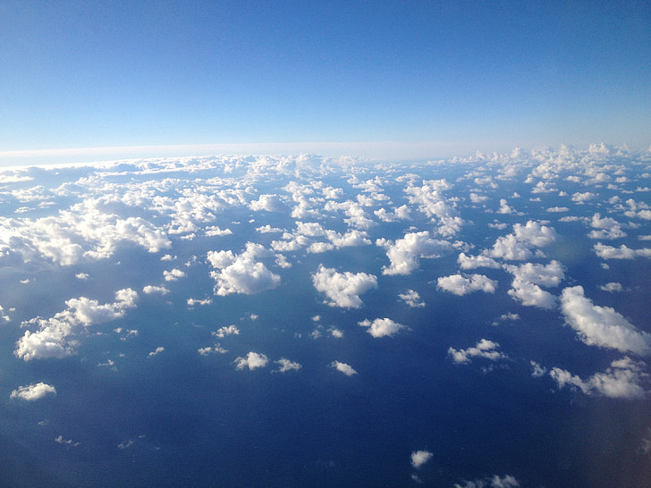 σύννεφα, ουρανός, cloudscape, Cumulus, αφράτο, φωτεινή, σε εξωτερικούς χώρους