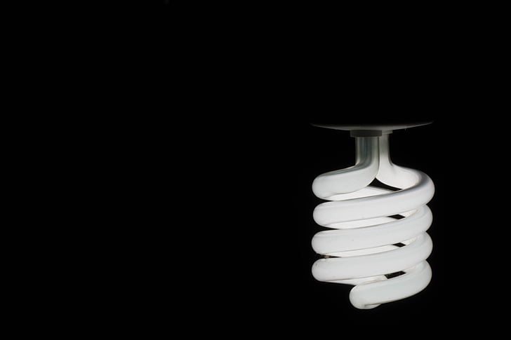 šviesos, tamsi šviesa, CFL lemputės, lemputė, elektros energijos, šviesus, energijos