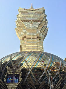Makaó, szerencsejáték, üveg, építészet, híres hely, beépített szerkezet