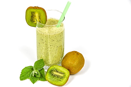 kiwi coctail, kefir, fruit, kiwi, food, healthy, health