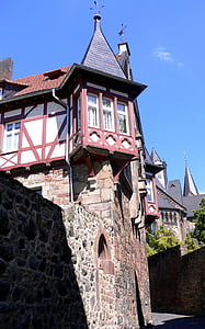 krovište, Bad wildungen, zid, Stari, Naslovnica, dvorac, kamena