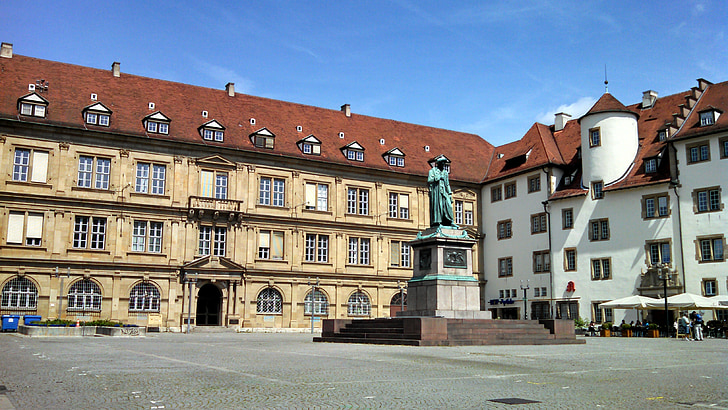 Alemán, Stuttgart, Europeo, Deutschland, arquitectura, punto de referencia, ciudad