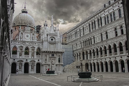 Wenecja, Włochy, Pałac Dożów, Doge, Pałac, Kościół, Venezia
