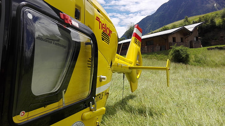rescue helicopter, helicopter, ambulance helicopter, air rescue, mountain rescue, christophorus, rotor