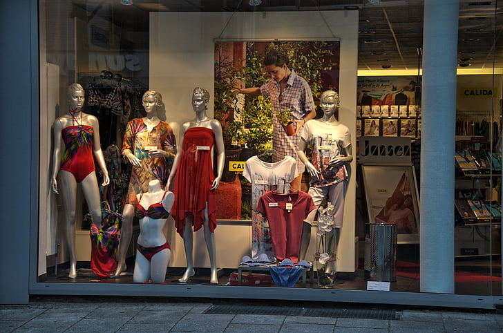 window, decoration, display dummy, clothing, fashion, insight, business