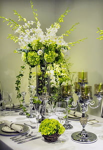 flower, nice, blooming, beautiful fresh, background, beauty, banquet table