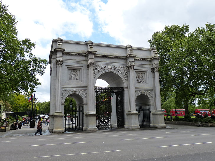 Arche de marbre, Arch, l’Angleterre, Londres, Royaume-Uni, ville, bâtiment