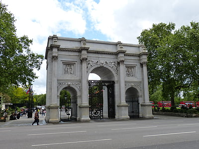 arco de mármore, arco, Inglaterra, Londres, Reino Unido, cidade, edifício
