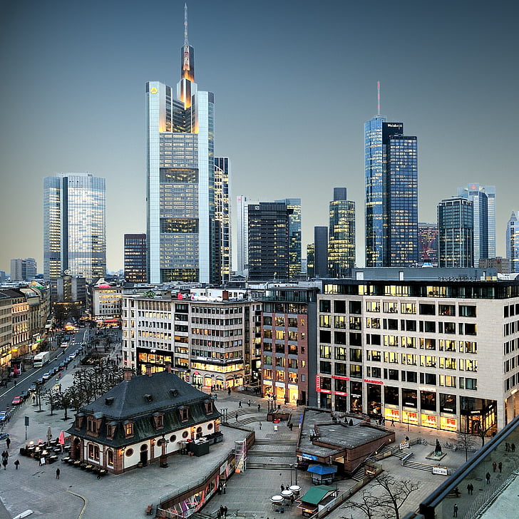 Tyskland, Frankfurt am main, Frankfurt, byen, arkitektur, bybildet, bygge