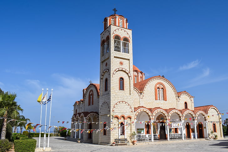 Chipre, Paralimni, Ayia varvara, Igreja, Igreja Ortodoxa, arquitetura, religião
