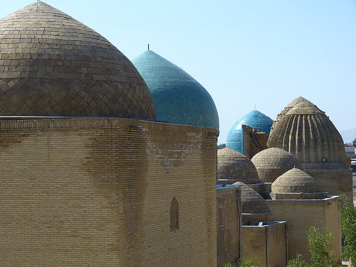 shohizinda, necropolis, samarkand, uzbekistan, mausoleums, mausoleum
