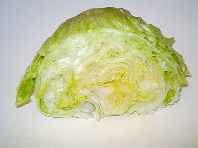 head of lettuce, salad, iceberg lettuce, vitamins, healthy, food, eat