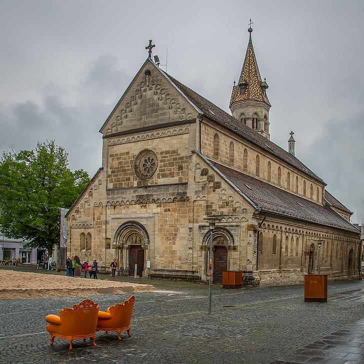 Johanniskirche, Souabe gmünd, romane, rhéto romane, maison de hohenstaufen, Eglise romane, Église
