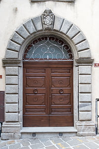 porta, l'entrada, fusta, l'entrada de casa, porta principal, interval d'entrada, porta