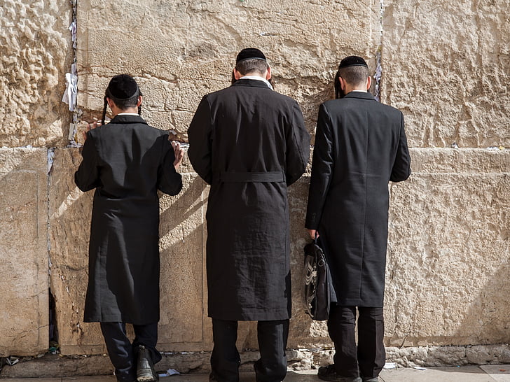Západné múr, Jeruzalem, Židia, modliť sa, pravoslávna, Svätý, náboženské