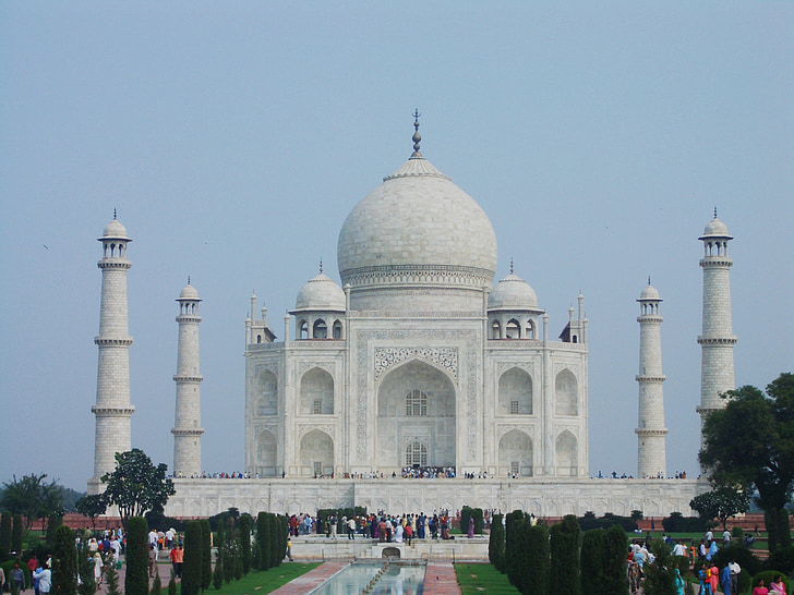 India, Agra, Taj mahal, szerelem, épület, indiai