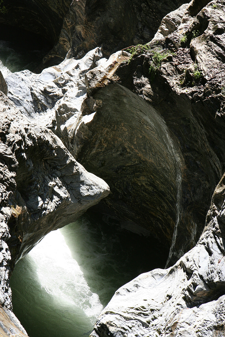 Lichtenšteino tarpeklis, dergti, vandens, Torrent, akmuo, Rokas, Gamta