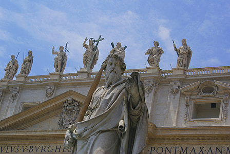 Roma, skulpturer, sterk, Italia, statuen, murverk, stein