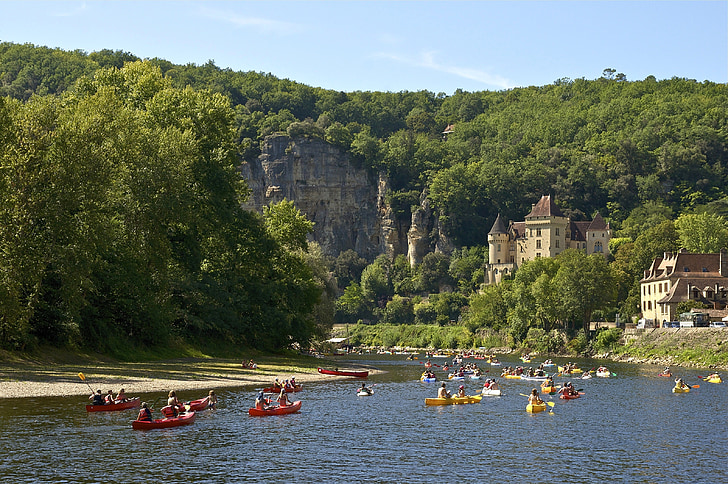 france, people, boating, canoeing, canoes, mountains, forest