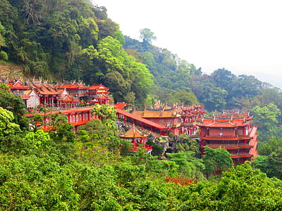 廟-woo, palác, taoistický chrám, taoismus