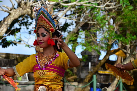 Bali, ritual, tari, Bali, budaya, hanya perempuan, seorang wanita hanya