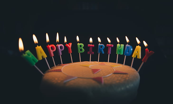 felice, compleanno, fotografia, occasioni, eventi, torta, decorativi