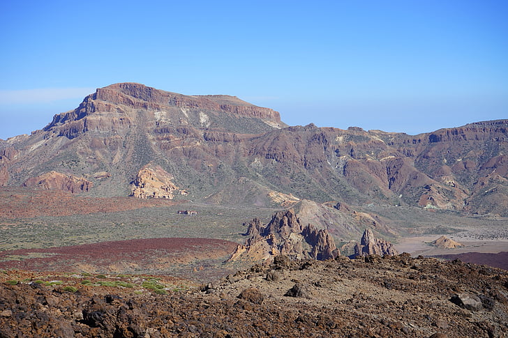 Guajara, montaña, lava, roca, Roque de garcia, nivel de Ucanca, Ucanca