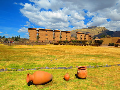 vieta arqueologico, Peru, arheoloģisko izrakumu vietā, Raqchi
