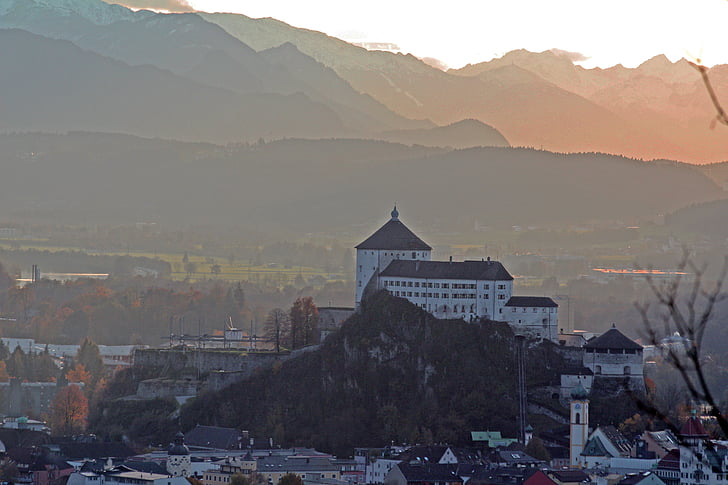 Kufstein, Tirol, az Inn-völgy, Castle, alpesi, Ausztria, látványosságok
